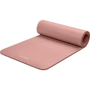 Solana Yoga Mat Thick 1/2In Non-Slip Workout Mat with Nylon Strap - 72X24In Exercise Mat for Pilates, Stretching & Fitness - BPA Free, Easy Clean