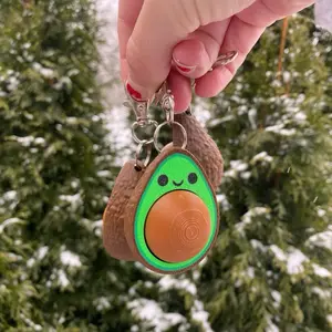 Kawaii Avocado Cute Fidget Clicker Keychains Clicky Toys Sensory Play