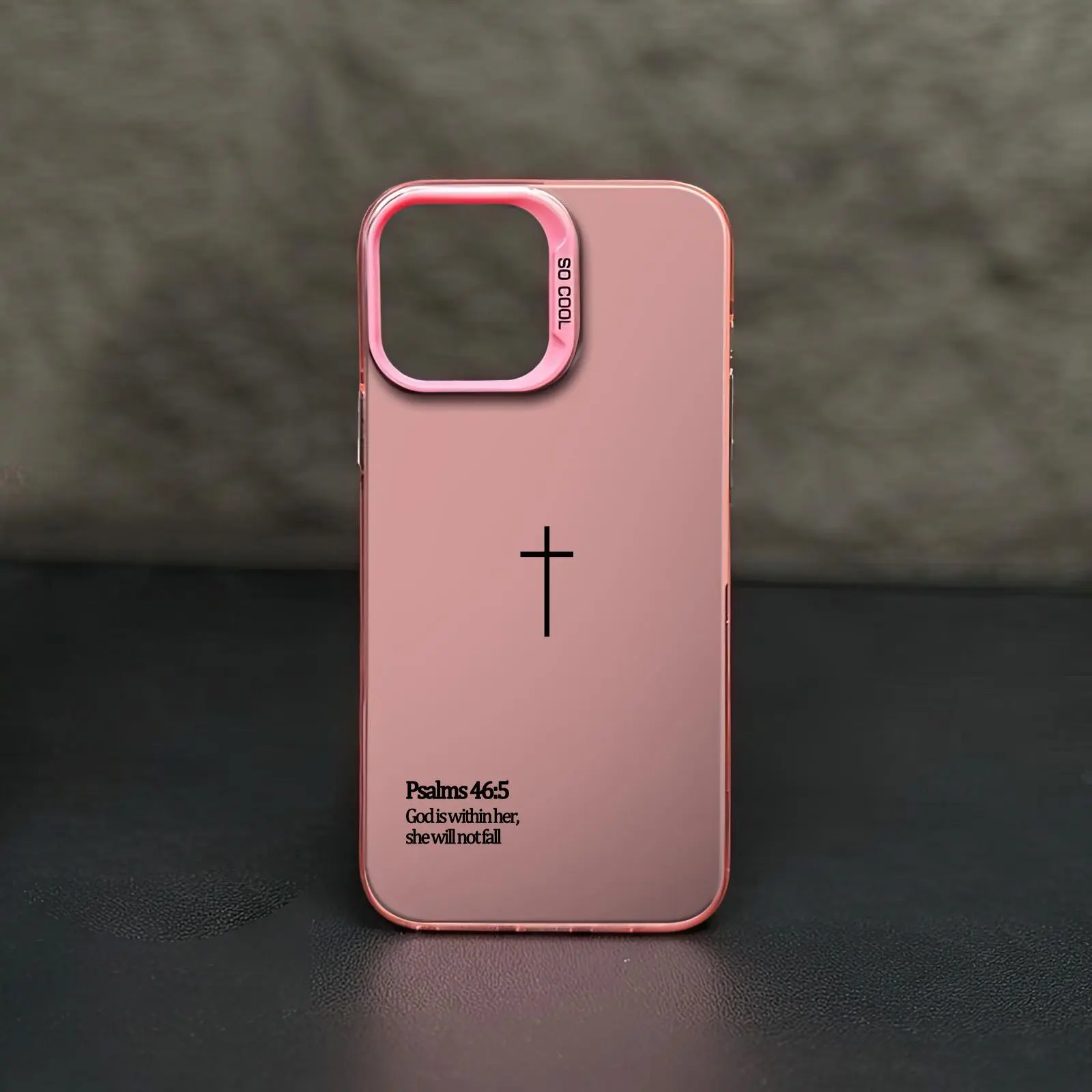 Psalms 46:5 Christian Phone case for iPhone Samsung Galaxy 17Pro Max Air 16 15Plus 14 13 12 11 XR XS S25 S24 S23 S22 cases,Aesthetic Christian Lanyard Case, Matte Finish Bumper, Minimalist Cross & Bible Verse, Modern Faith TikTok Merch.NN43, Accessories,