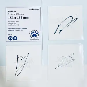 [153x153 MM] Meowcafe Premium CPP Card Sleeve for Seventeen FML Postcard | Kpop Photocard Sleeve (Pack of 25)