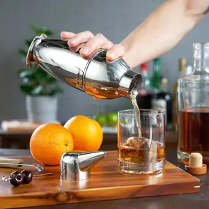 Irving Penguin Stainless Steel Cocktail Shaker 17 oz - Built-In Strainer for Espresso Martinis & Margaritas in Your Bartender Era, Gifts for Him, It Wears a Tux