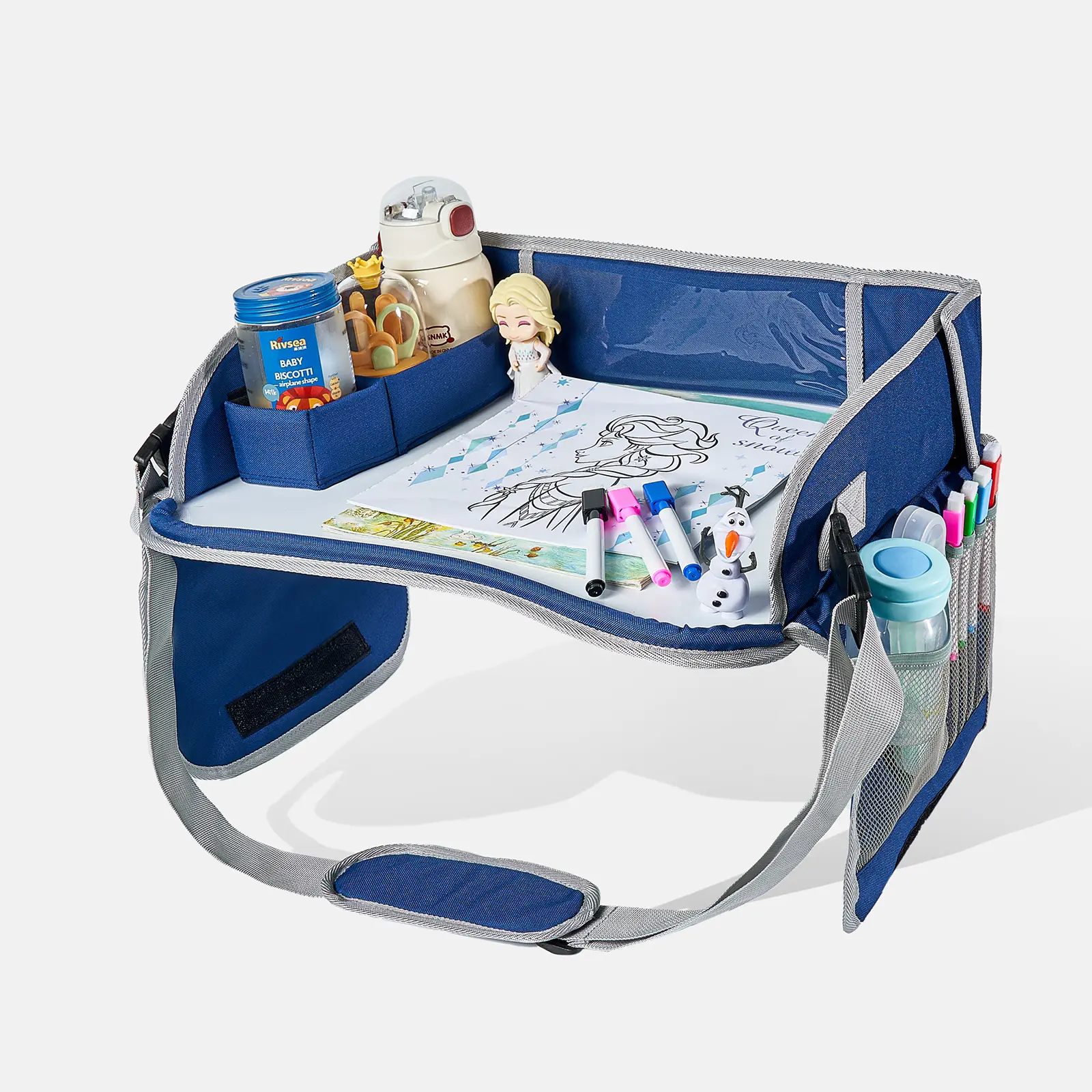 Portable Kids Car Travel Drawing Board, Erasable Whiteboard Tray, On-The-Go Art Activity, Ideal for Road Trips & Journeys, Organization