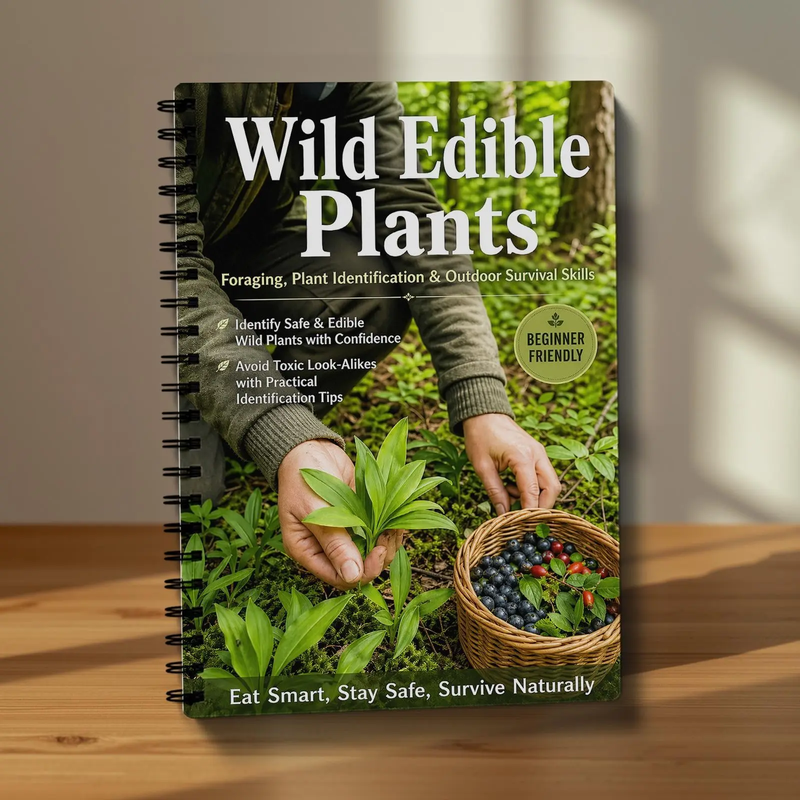 Wild Edible Plants Foraging Comprehensive Guide for Beginners, Easy-To-Use Handbook, Essential Knowledge for Nature Enthusiasts, Perfect Gift for Outdoor Lovers, Tutorial, Outdoor Survival Skills, Safety Tips