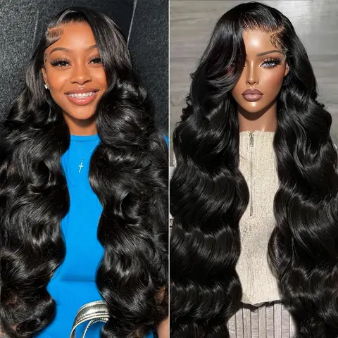 13x6 Lace Wigs Brazilian Human Hair Body Wave 13x6 Transparent Lace Frontal Wigs for Women Pre Plucked Natural Hairline Bling Hair 30 32 Inch 180% Clearence Sale SoHoChic Style #tiktokshopstockup #SohoChic