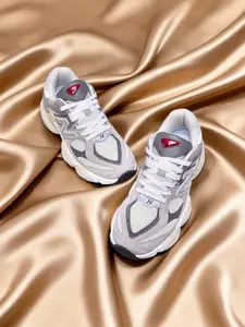 Unisex Gp9060 Casual Shoes, Height-Boosting Retro Dad Sneakers, Patchwork Design, Low Top, Medium Width, All Seasons