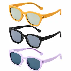 UV400 Polarized Parent-Child Sunglasses | Kids 0-12Y Flexible Unbreakable TPEE Sunglasses with Strap, Lightweight for Baby, Toddler & Family Outdoor Activities