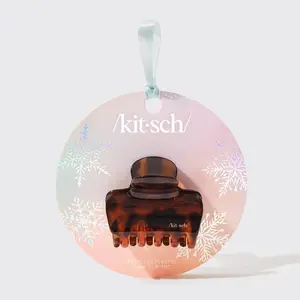 Holiday Recycled Plastic Cloud Claw Clip 1pc - Tort