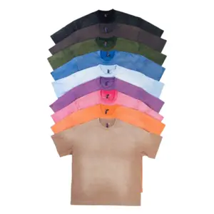 Sunwashed Sun faded Heavyweight Boxy T-shirt by HL | Drop shoulder Box Fit True to Size Tshirt Short sleeve Man Streetwear Menswear
