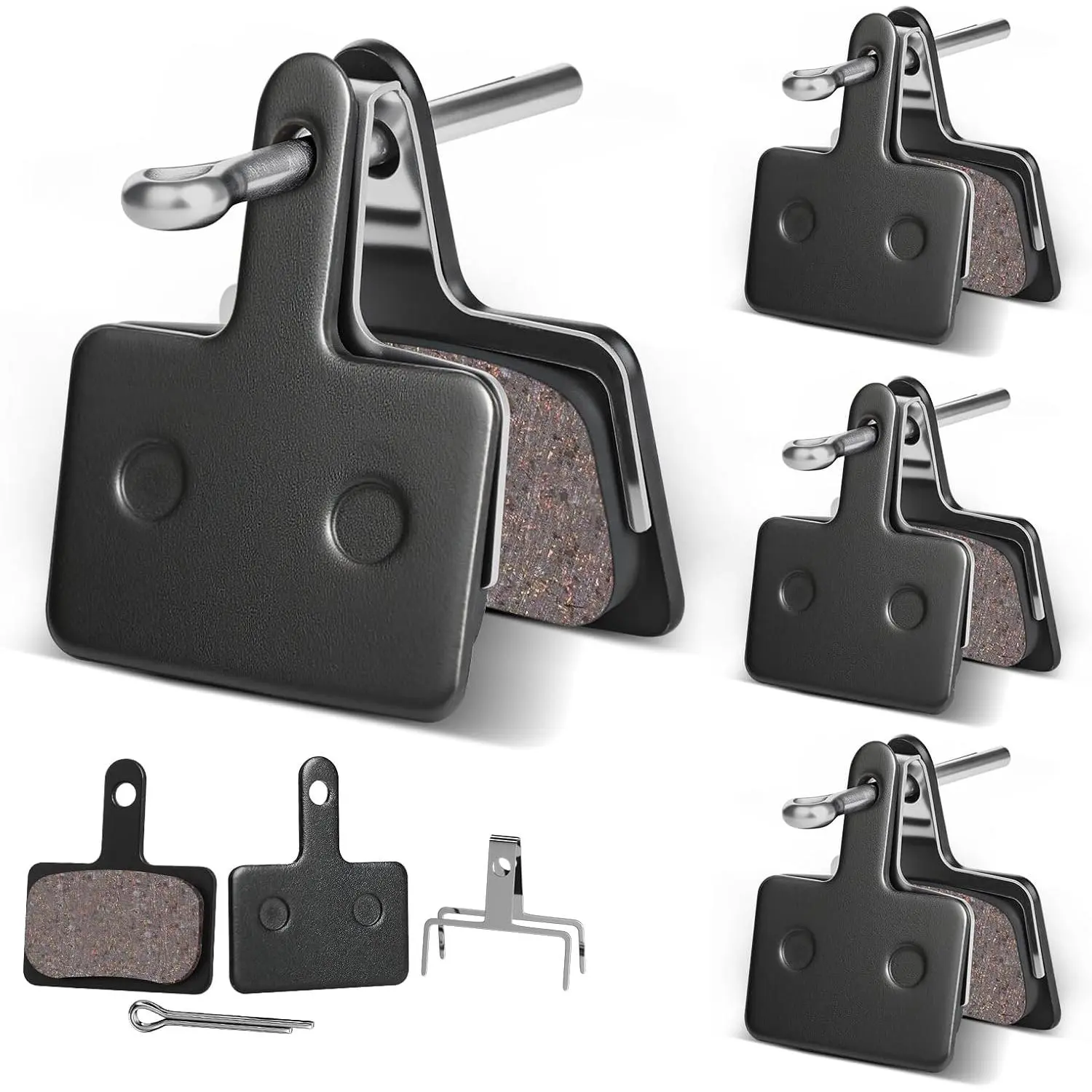 4 Pairs   Pads, Disc  Pads (,Semi-Metallic) for Mountain  Disc Brakes,   Pads Compatible with TRP Tektro  Deore Br Ebike  Pads Yifanyou Sports