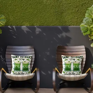 St. Patrick'S Day-Themed Trendy throw Pillow, Featuring a Soft and Comfortable Animated Character Design. its Vibrant and Lively Color Palette Perfectly Captures the Visual Essence of St. Patrick'S Day, Making it the Perfect Gift.