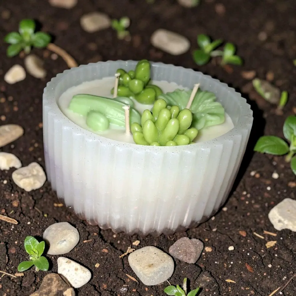 Citro-bella Citronella Aroma Scented Candle in Resin Bowl - Home Decoration Light for Kitchen, Outdoor Backyard Barbecue Spaces, Mosquito-Repellent Home Decor Supply