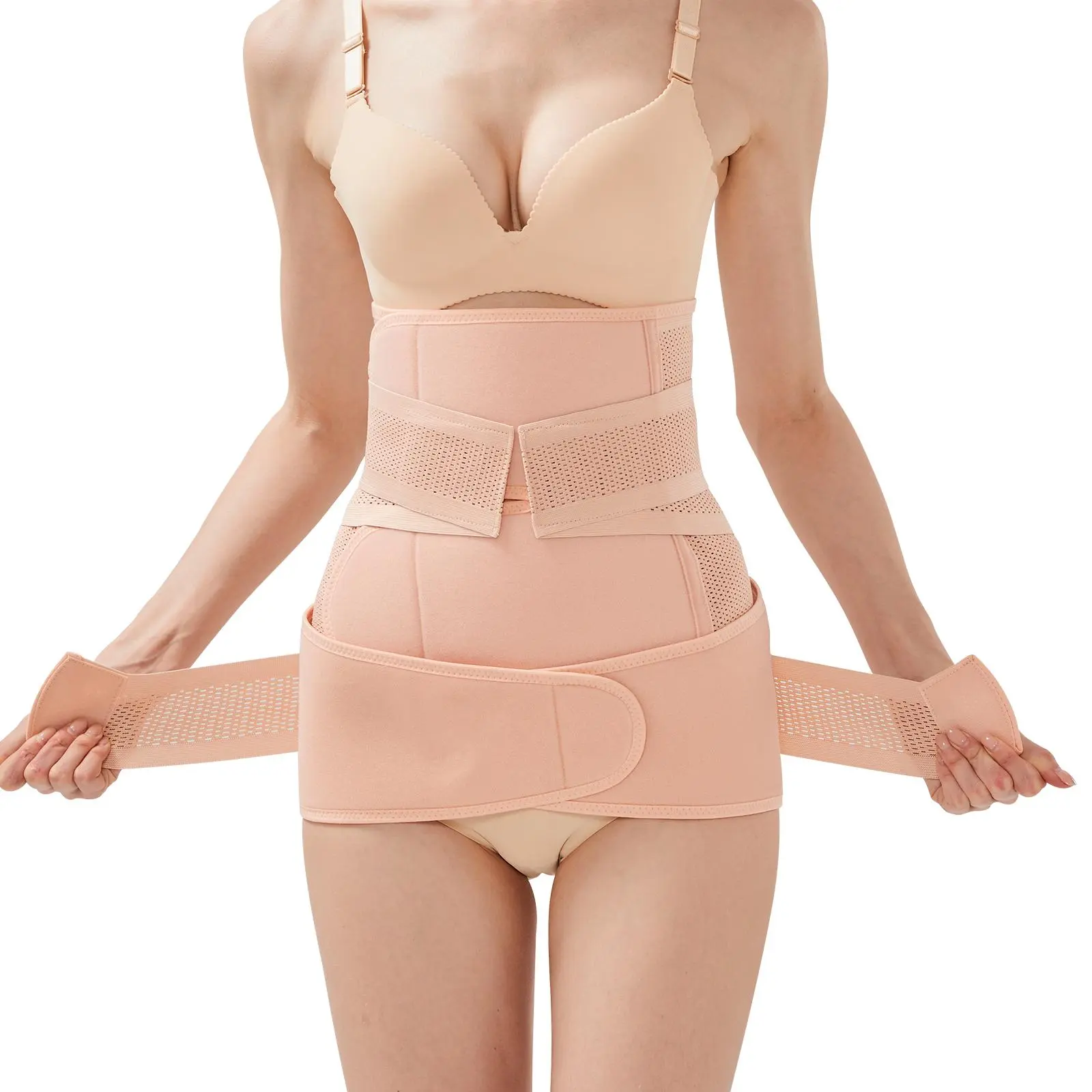 Postpartum Belly Band Wrap, C Section Belly Binder, Post Partum Recovery Belt, Tummy Tuck Body Sculpting Compression Belt, Postpartum Cincher for Women, Postpartum Shapewear, Body Shaper Postpartum