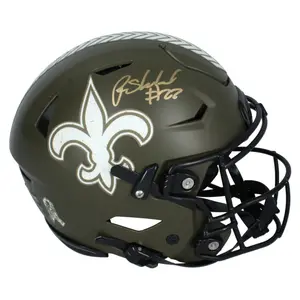 Rashid Shaheed Autographed New Orleans Saints STS Authentic Speedflex Helmet Beckett
