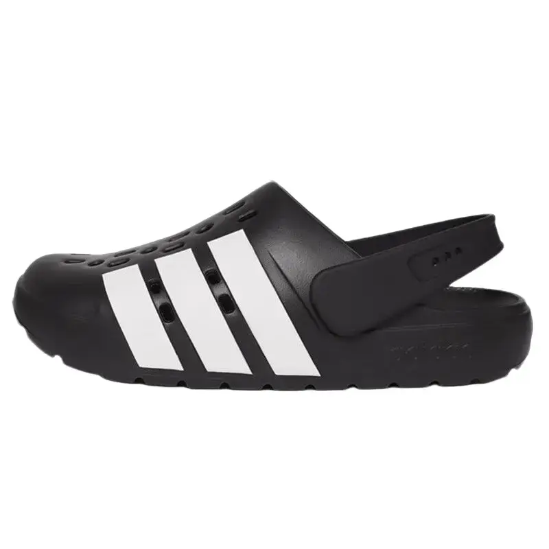 Adidas Adilette Clog 2.0 'Black White' Men's Molded EVA Soft Slide Shoe - Post-Workout Recovery Sports Footwear