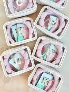 Personalized Care Package with Makeup Bag Bachelorette Party Gift Bag Party Favor for Teen Girl Slumber Party Pamper Spa Gift for Mom To Be