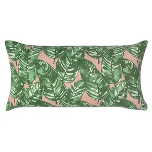 The Tropics Palm Leaf Throw Pillow