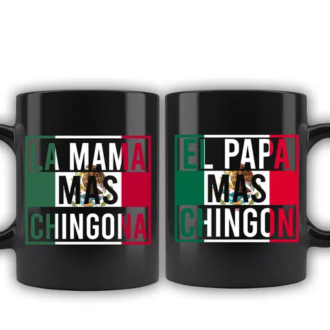 Custom El Papá Mas Chingon Coffee Mug, Regalos para el Día de la Padre For Mexican Spanish Dad Mugs, Happy Fathers Day Gifts for Papa Daddy Tea Cup Ceramic