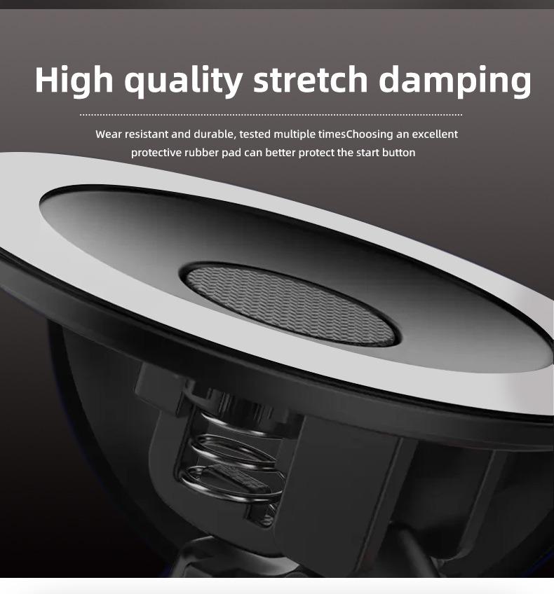 One Click Start Lever Engine Start Stop Button Decorative Cover Pull Lever Design 5 Color Options Easy Install Universal Fit Car Interior Accessory for Fashionable Auto Interior Upgrade & Car Styling