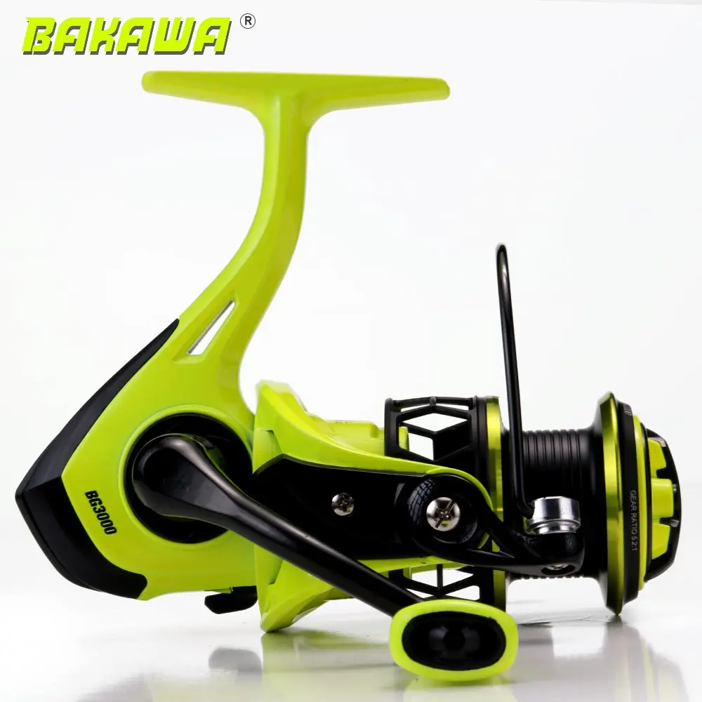 Bakawa Fishing Reel Series 1000-3000, Metal Line Spool, Smooth & Durable Design, Left & Right Interchangeable, Saltwater Freshwater Use, Spinning Fishing Reel, Fishing Tackle, Fishing Equipment, Fishing Stuff