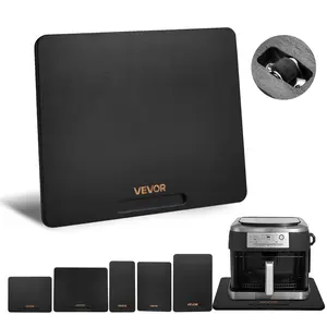 VEVOR Appliance Slider,  Medium 13 x 16-inch, Rolling Sliding Tray with Silent Rubber Wheels & Hollow Handle, Easy to Clean, Appliance Rolling Tray for Coffee Maker, Kitchen Countertop, Black