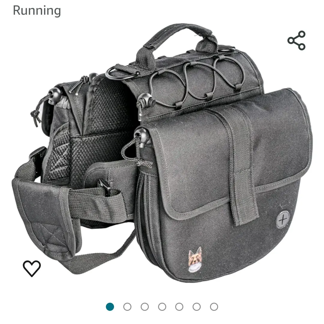 K9 CADDY - The first of its kind backpack for dogs designed to comfortably carry discs for disc golf or other disc games.