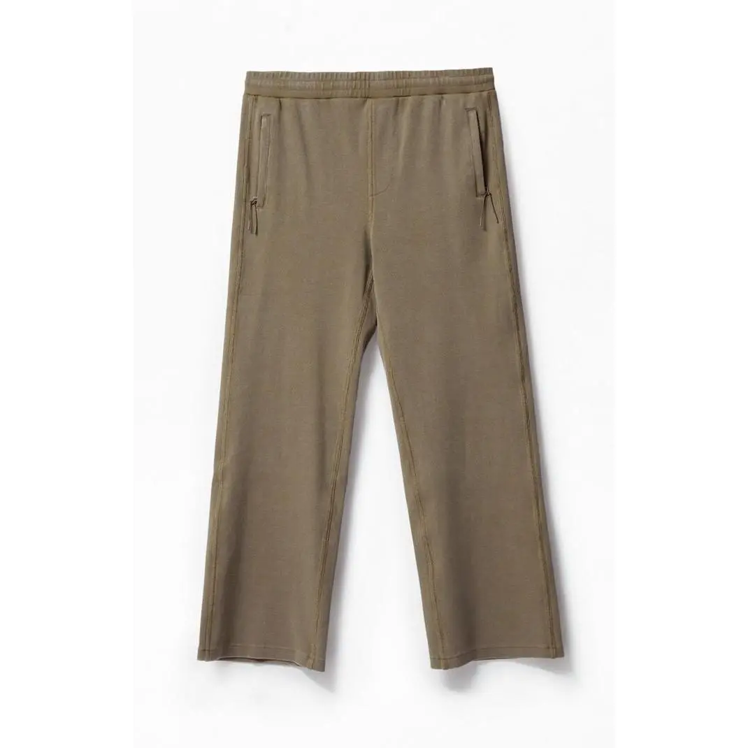 A.R.C. Men's Green Ribbed Baggy Sweatpants
