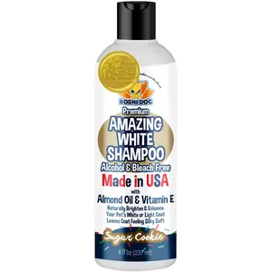 Bodhi Dog Amazing White Shampoo | Whitening Shampoo for Dogs | Alcohol & Bleach Free | Made in USA | Natural Ingredients | Professional Quality Pet Supplies Clean