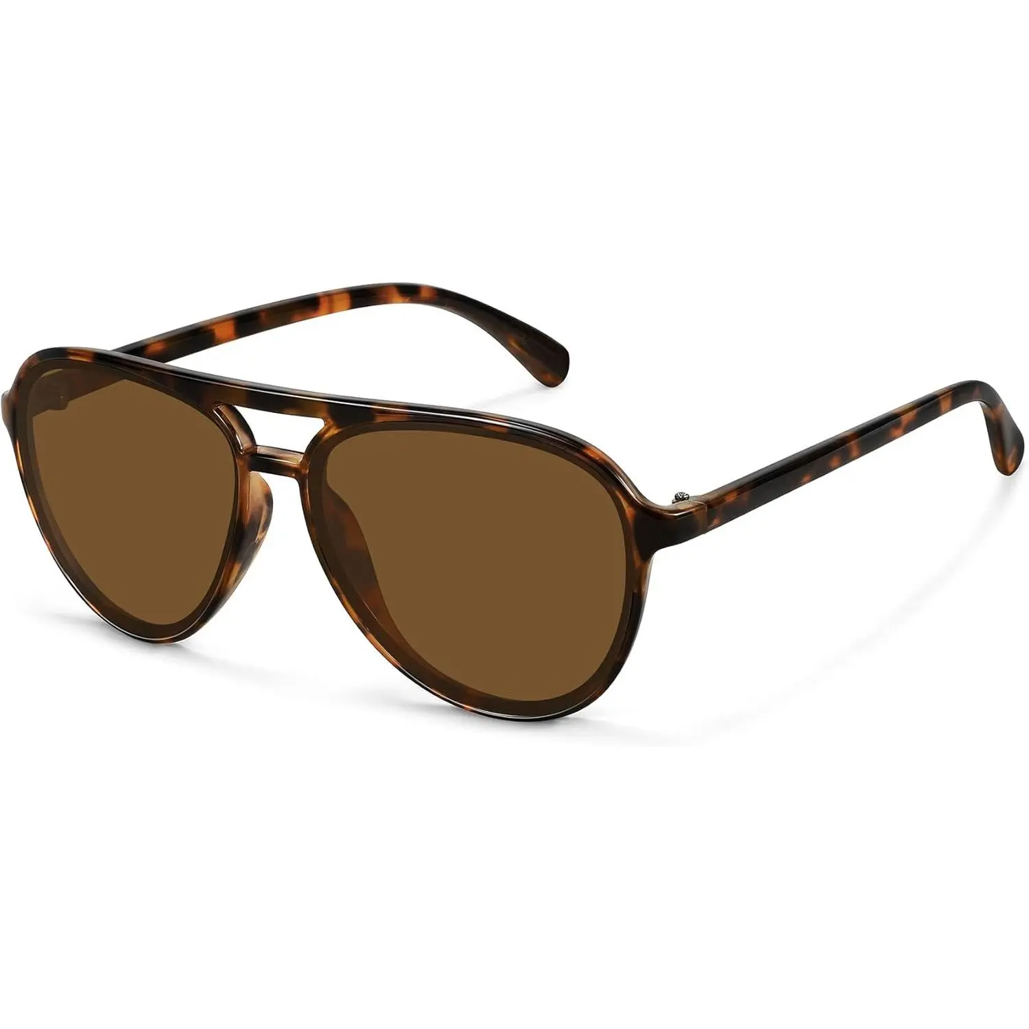 FOZONO Women’s Classic Double Bridge Aviator Sunglasses - Trendy Casual Sunglass Aviators, Bold Square Frames, UV Blocking Lens, UV Protection for Women, Trendy Casual Aviator