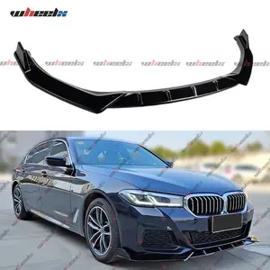2021-2023 BMW 5 Series G30 G31 LCI M-Sport – Front Bumper Lower Lip Spoiler Splitter | Gloss Black | 4-Door Sedan Only | Body Protection Kit fathersdaygift fathersdaygift