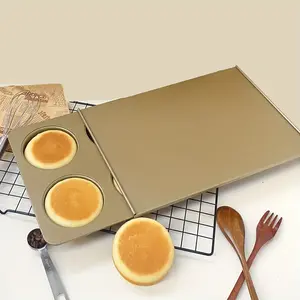 Baked wedding cake mold with lid 6 British muffin full points Japanese red bean bag baking pan burger embryo bread mold