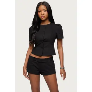 Thea Twill Button Up Top