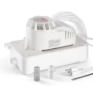 VEVOR Condensate Pump, 1/12 HP, 90 GPH, 20 ft Lift, 115V Automatic AC Condensation Removal Pump with Safety Switch 20 ft Tubing, for Air Conditioner, Dehumidifier, HVAC, Furnace, Ice Maker Water Drain