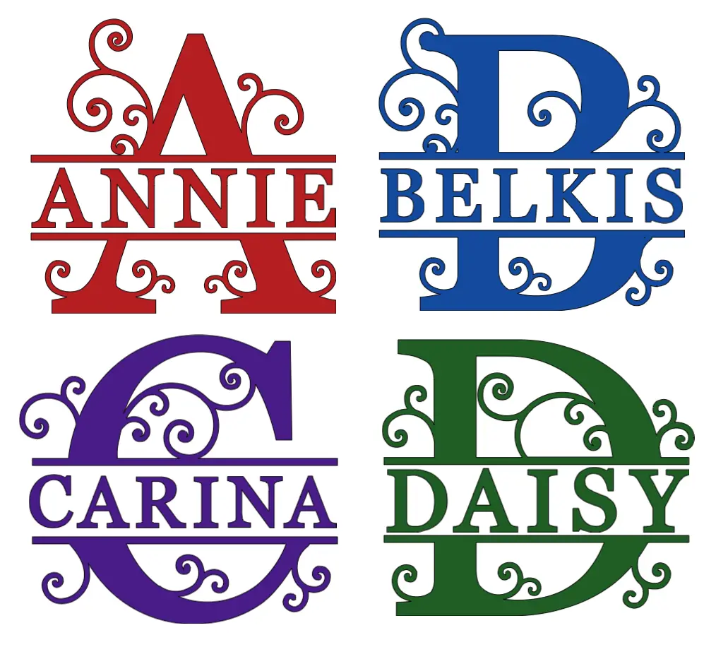 Custom Name Monogram Vinyl Decal Personalized Cursive Lettering Heart Sticker for Organiser, Bottles, Cups, Laptop, Luggage, Car, Truck, Window, Wall