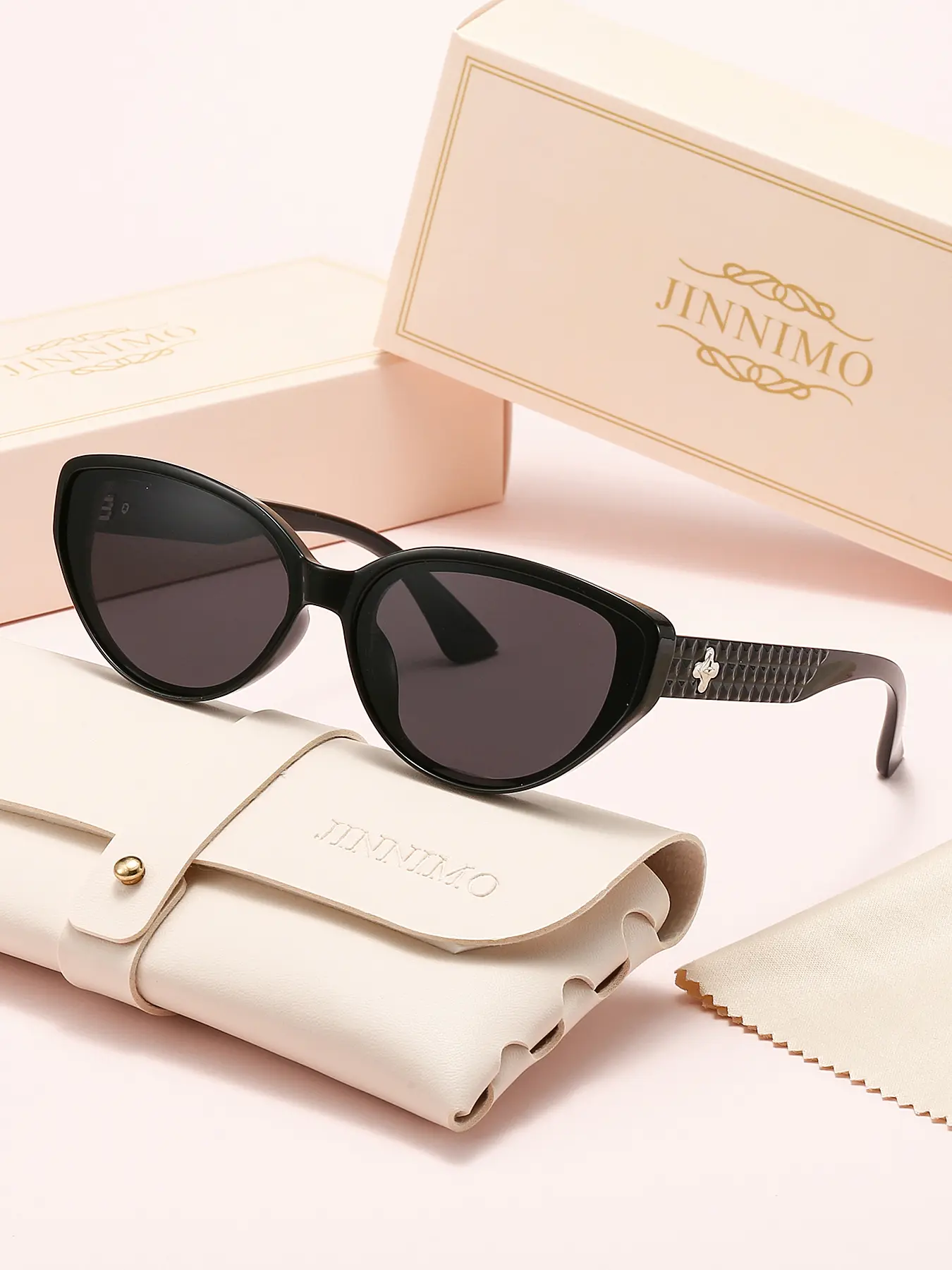 Chic Women's Large Face Glasses, Stylish & Slimming Design, High-End Fashion Daily Eyewear, Great Gift with Cleaning Cloth, Included Accessories, Stylish Shades