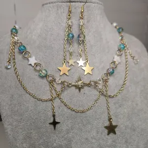 Celestial Earring and Necklace Set