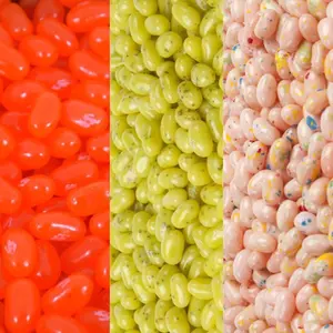 RICH & RICHERS Jelly Belly 1.5lb Fruity Soda Mix Orange Crush Juicy Pear Tutti Frutti Jelly Beans Bulk Candy Bag TikTok Viral Sweet Snacks - Flavor