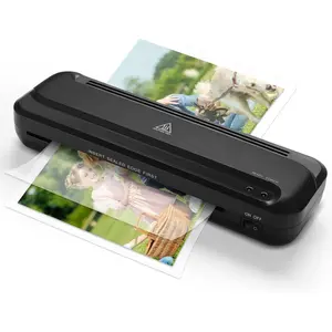 9-Inch Thermal Laminator Machine for Documents and Photos, Easy to Use for Office, School, Business and - Black