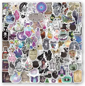 Trippy Stickers for Water Bottles, 100pcs Refreshing Vinyl Waterproof Stickers for Laptop, Water Bottles, Bumper,Computer, Phone, Stickers and Decals