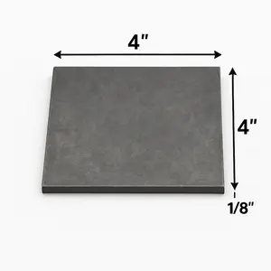 4" x 4" x 1/8" Carbon Steel Metal Shim Base Plate - 11ga Welding Test Practice Coupons - A36 Hot Rolled 0.125” Steel Plate - Welding Kit - Bulk Value Packs
