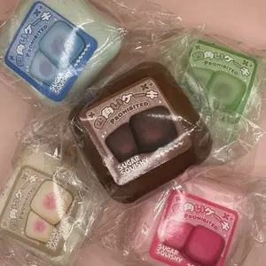 Sticky Sugar Squishies, Super Satisfying Stress Relief Toy, Sticky Foam Squishy, Slow Rising Squishy