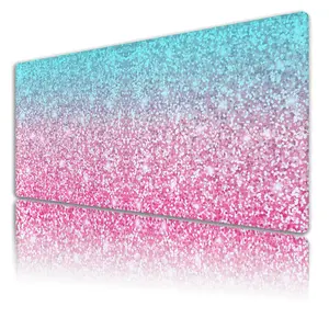 Keyboard Mouse Pad Pink Desk Mat for Women, Extra Large Mouse Pads Office Accessories Gaming Mousepad, Cool Mouse Pad Non-Slip Rubber Base, 35.4 X 15.4 in for Work/Game/Office/Home Roses Wreath