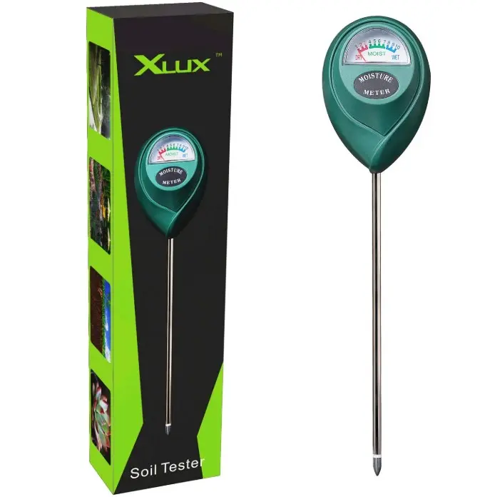 XLUX Soil Moisture Meter, Plant Water Monitor, Hygrometer Sensor for Gardening, Farming, Indoor and Outdoor Plants, No Batteries Required