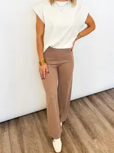 Cozy Luxe Taupe Sweater Pants