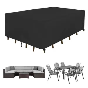 Rectangular Patio Heavy-Duty Table Chair Cover, Patio Lounge Chair Dust Blocker, Leaves & Bird Droppings Protector Protection for Sofas & Chairs
