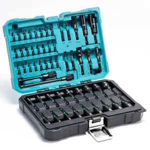 Libraton 54PCS Magnetic Nut Driver Set – Impact Drill Bit Kit, Metric & SAE, Perfect Gift for Men Hex Shank Screwdriver Multipurpose Screwdriver Tool