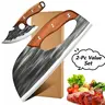 [2-Pc Value Set] Chef Knife & Slicing Knife Combo, Household Cooking Knife Set, Halloween Gift for Home Cooks
