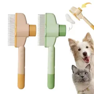 cat One-Click Hair Removal Brush Comb Stainless-Steel Needle Pet Grooming Brush for Long Hair Cats Artifact Cleaning Brush