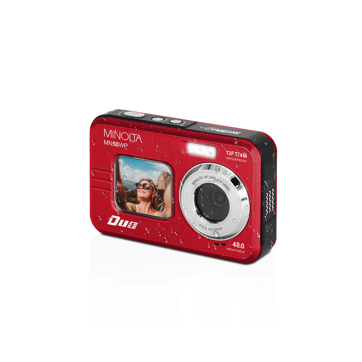 Minolta MN50WP 48MP 5K Ultra HD Dual LCD Screen Waterproof Digital Camera