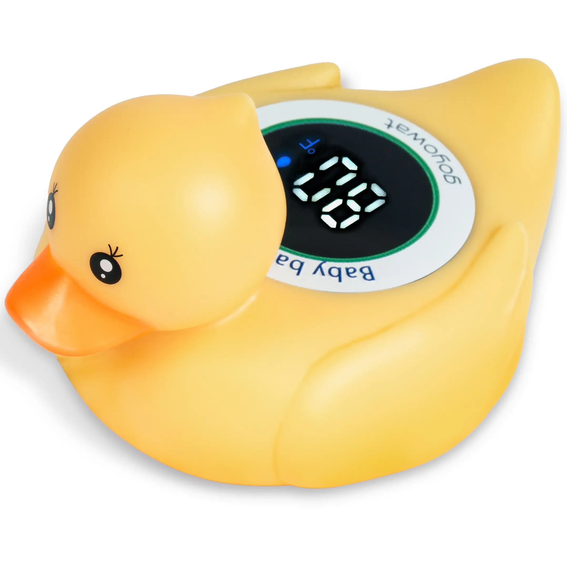 Baby Bath Thermometer with LED Display, Floating Duck – 2-in-1 Safety Sensor for Infants, Color-Coded Alerts (Hot/Cold), Bath Tub Temperature Monito