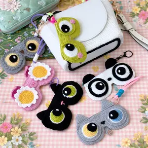 Handmade Crochet Glasses Case, Cute Eyeglasses Holder,  Amigurumi Pigeon Crab Koala